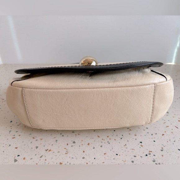 Kate Spade Leather Shoulder Handbag Cream &‎ Black - Picture 12 of 14